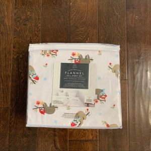 Griffin Collection Flannel Full Sheet Set in Sloth